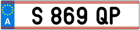 Trailer License Plate